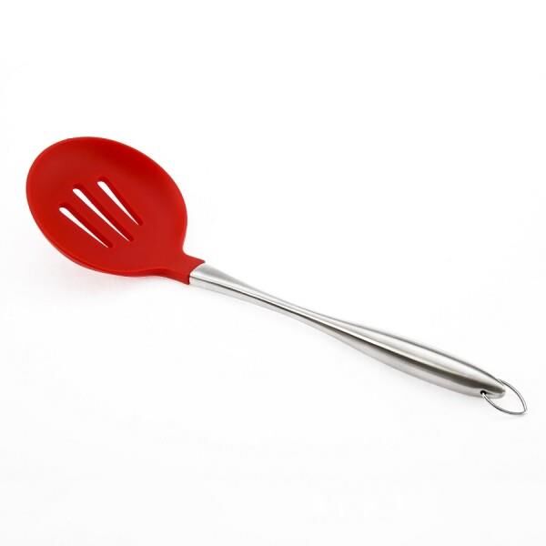 ÜN-EV 055 METAL SAPLI KIRMIZI SİLİKON KEVGİR