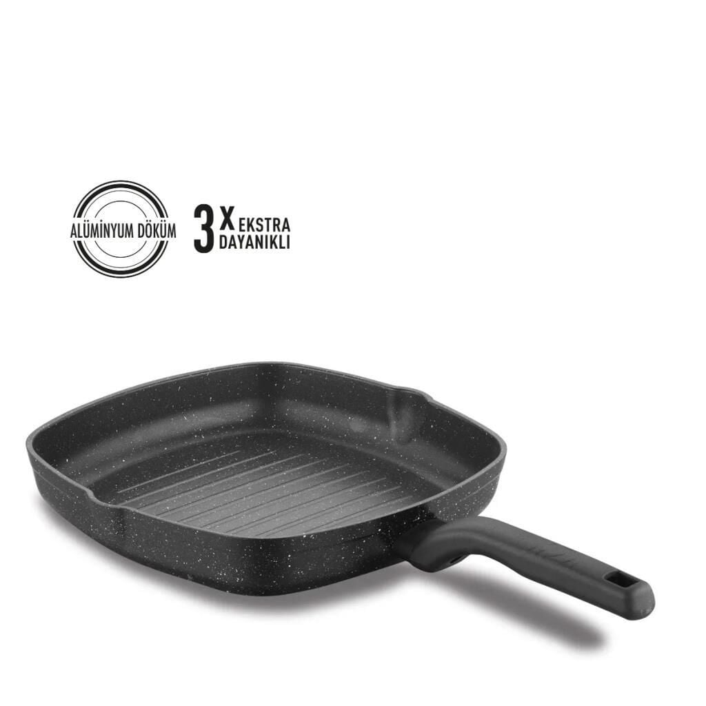 KORKMAZ ORNELLA KARE GRILL TAVA 28*28 CM A1120