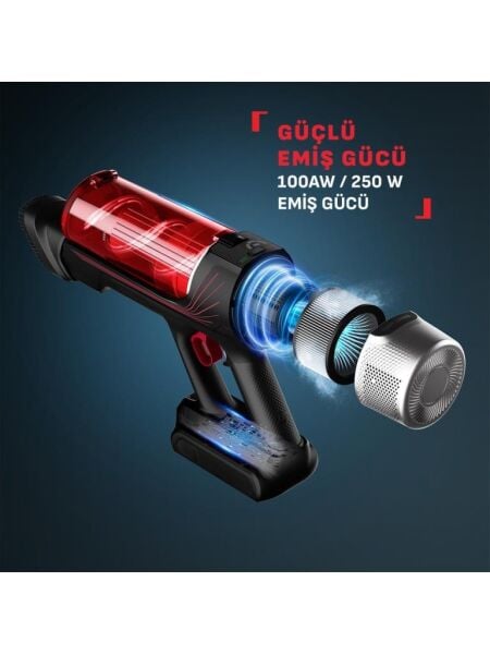 TEFAL TY2098 X-FORCE FLEX 9.60 PARQUET COMPLETE 100 AİR WATT KABLOSUZ DİKEY SÜPÜRGE