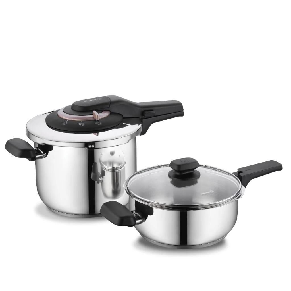 KORKMAZ A168 VİTA PLUS QUATRO 4 PARÇA DÜDÜKLÜ TENCERE 6+3 LİTRE