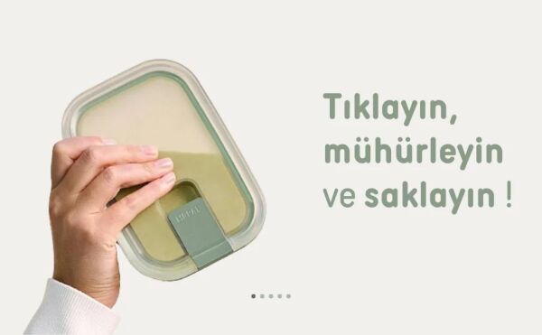MEPAL EASY CLIP DİKDÖRTGEN SAKLAMA KABI 700 ML YEŞİL