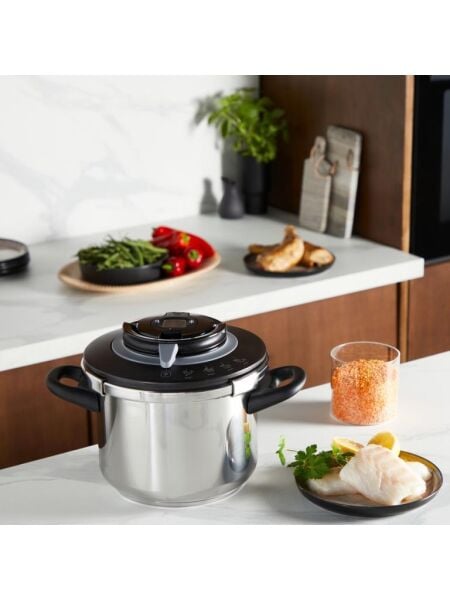 TEFAL DÜDÜKLÜ TENCERE CLIPSO+CHEF SİYAH 4,5 LİTRE
