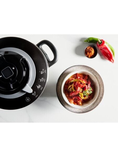 TEFAL DÜDÜKLÜ TENCERE CLIPSO+CHEF SİYAH 4,5 LİTRE